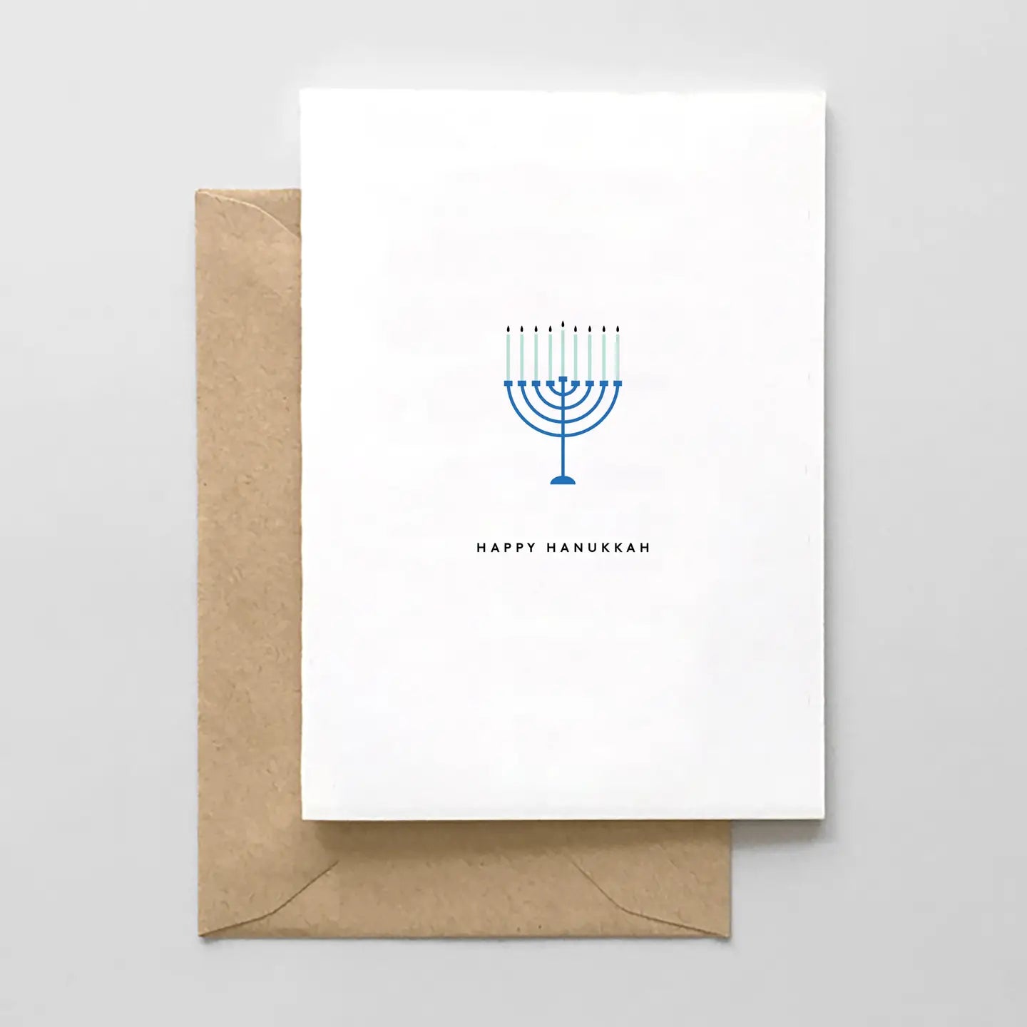 Happy Hanukkah Menorah Greeting Card