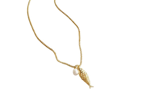 Gold Fish Necklace
