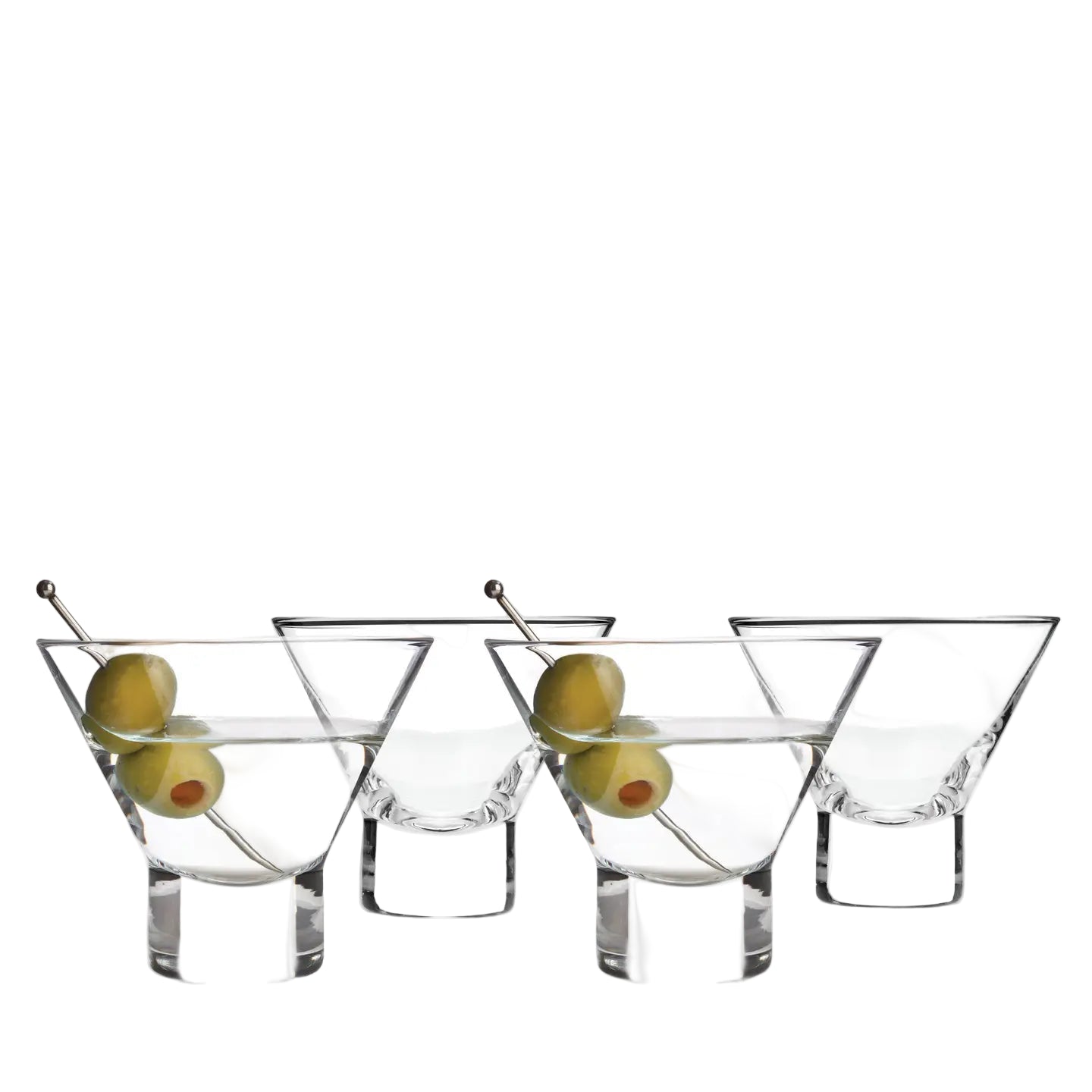 Stemless Martini Glasses- Set of 4