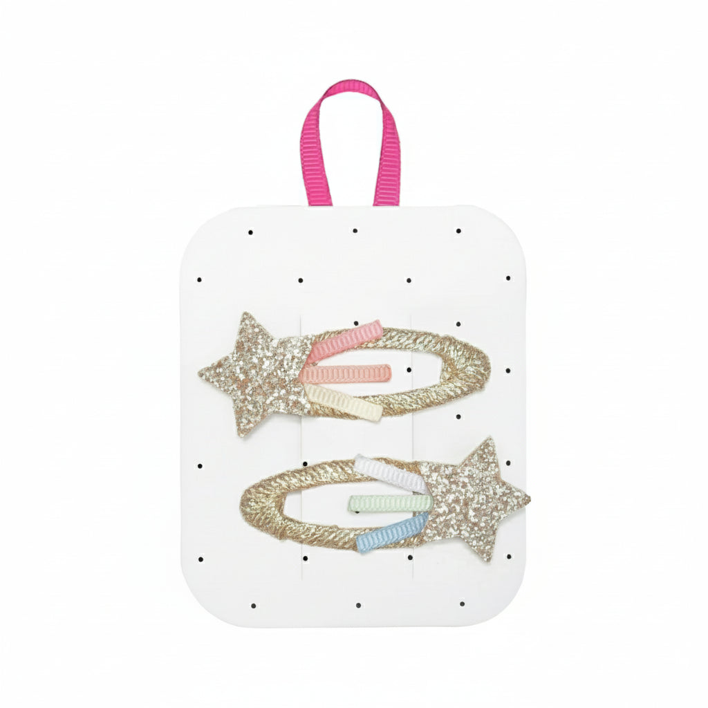 Girl's Shooting Star Hairclips - Set of 2