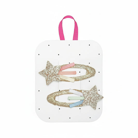 Girl's Shooting Star Hairclips - Set of 2