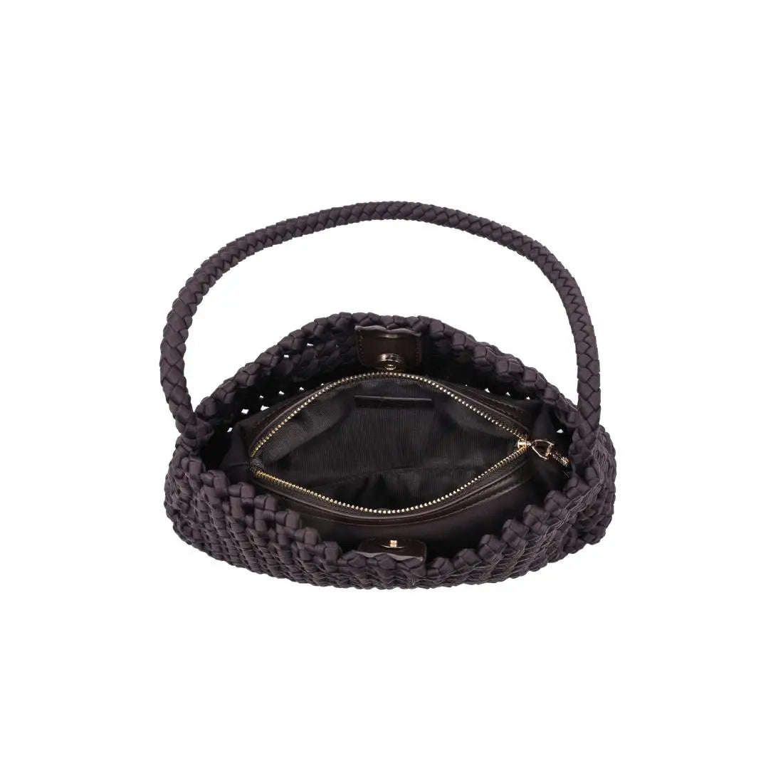 Woven Chocolate Shoulder Bag