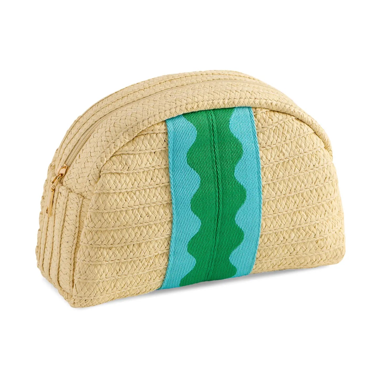 Green Ricrac Pouch