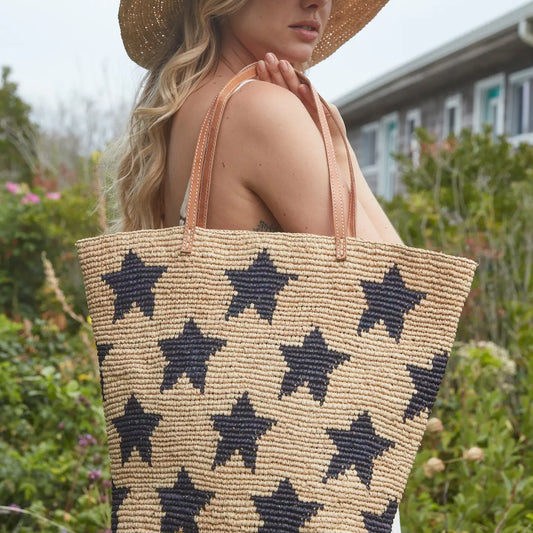 Raffia Star Tote