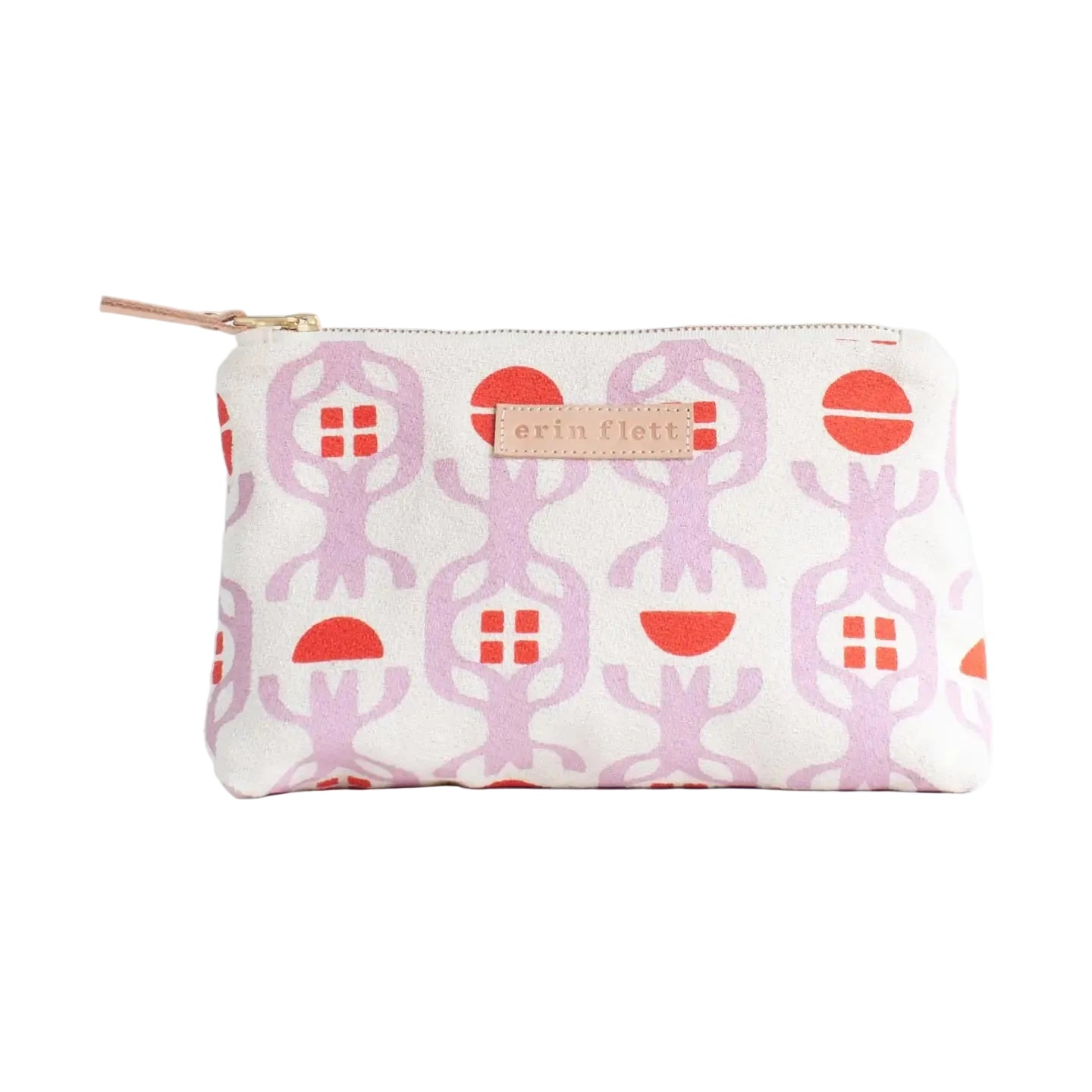 Anthro Orange and Lilac Pouch