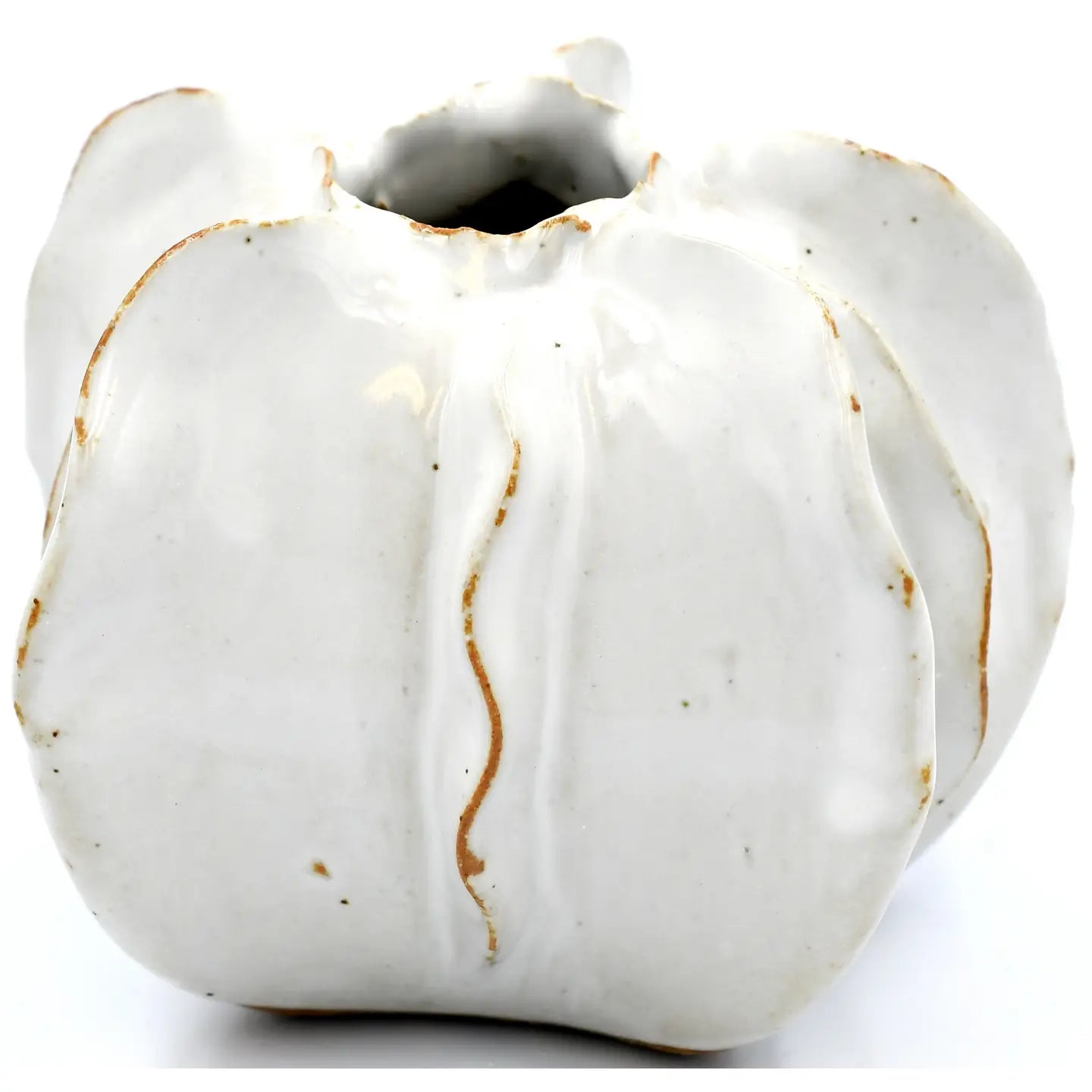 White Textured Ceramic Vase