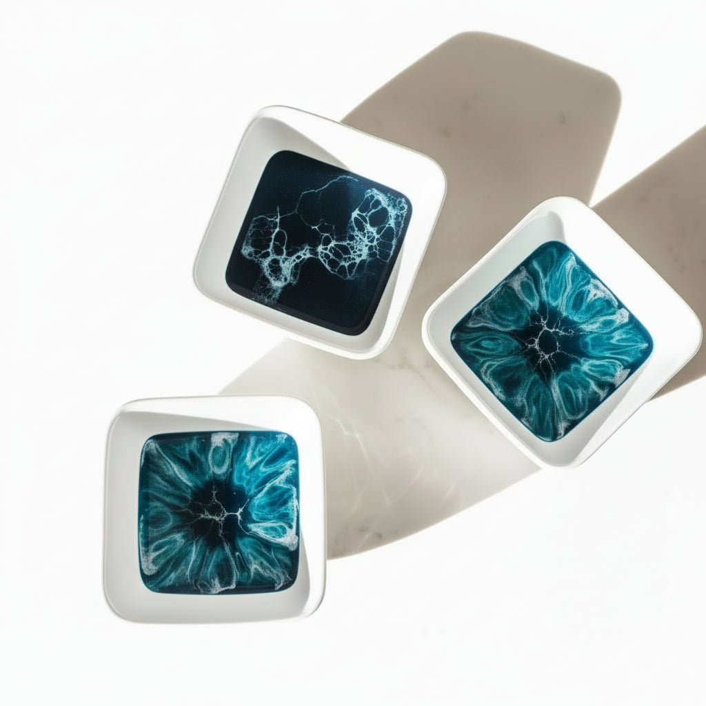 Small Ceramic Dish - Navy Resin