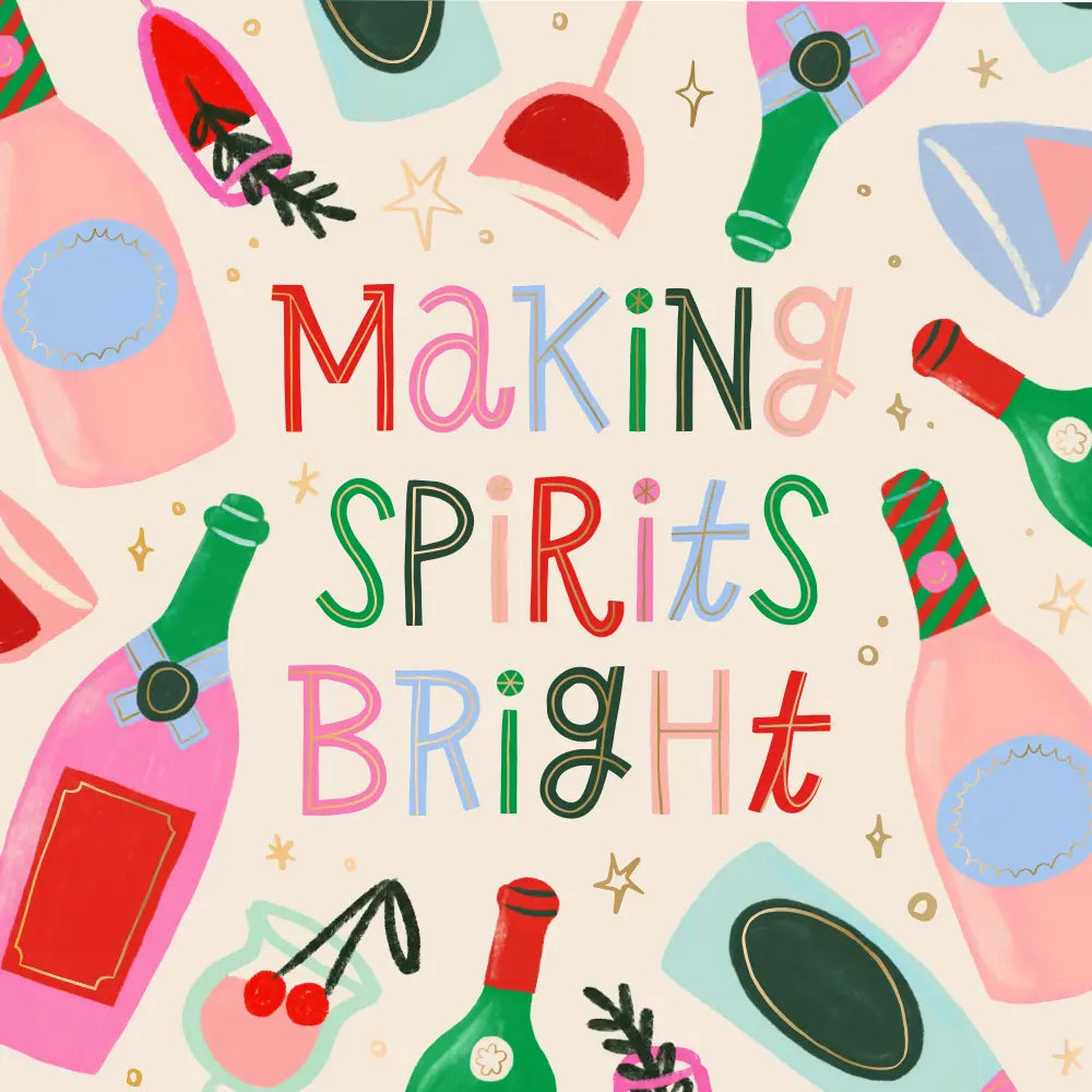 Making Spirits Bright Cocktail Napkins