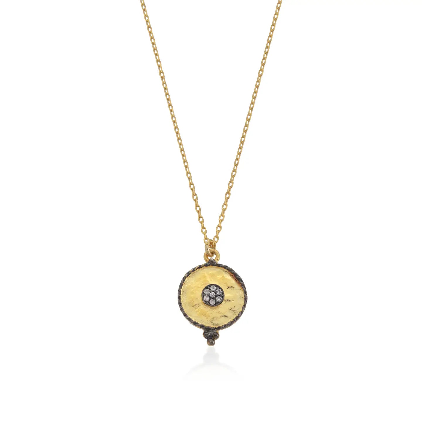 Gold Pendant with Accents