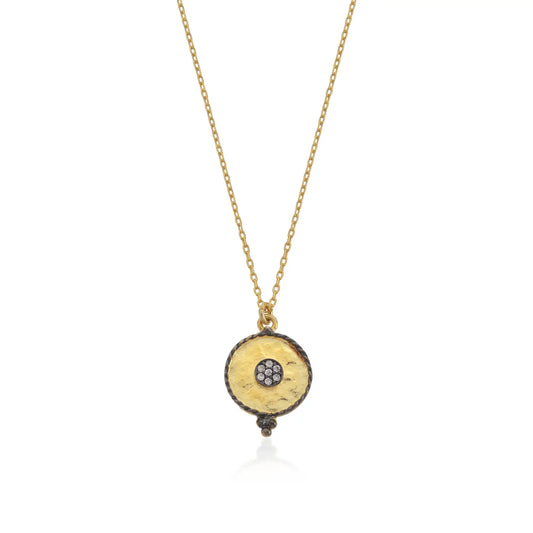 Gold Pendant with Accents