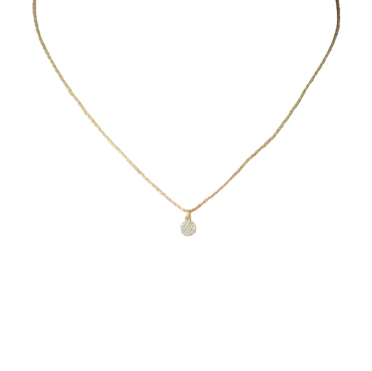 Gold Disc Necklace