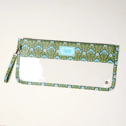 Mahjong Tile Pouch- Forest Green