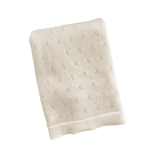 Birch Pique Baby Blanket