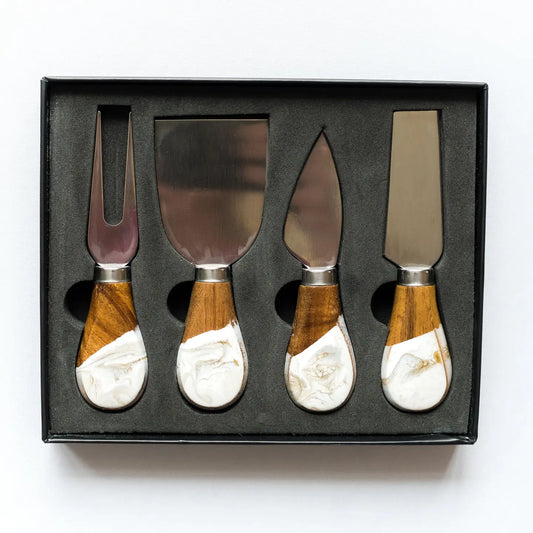 Cheese Set –Gold Quartz