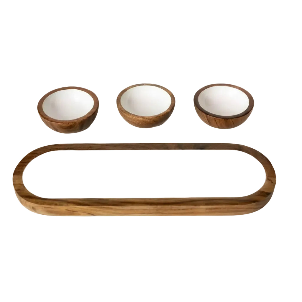 Dipping Bowl and Tray Set