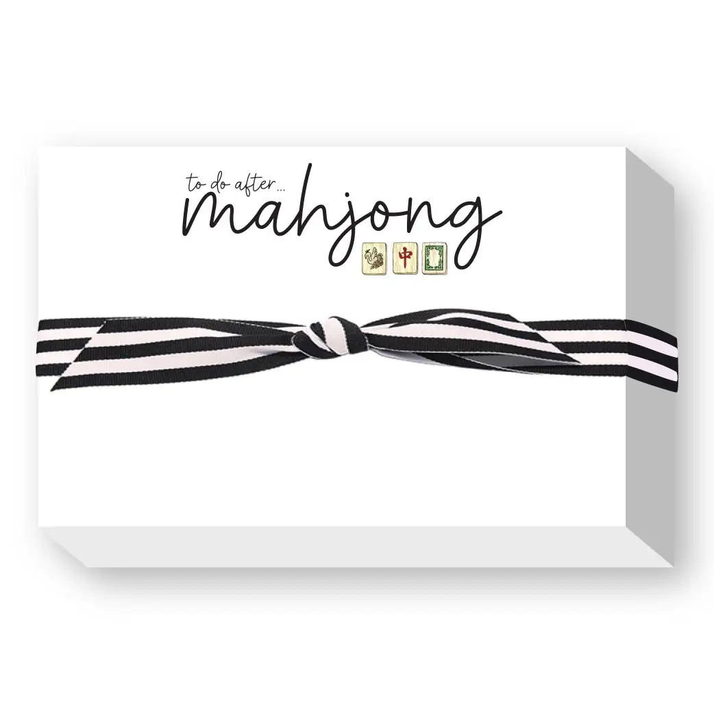 To Do After Mahjong Notepad