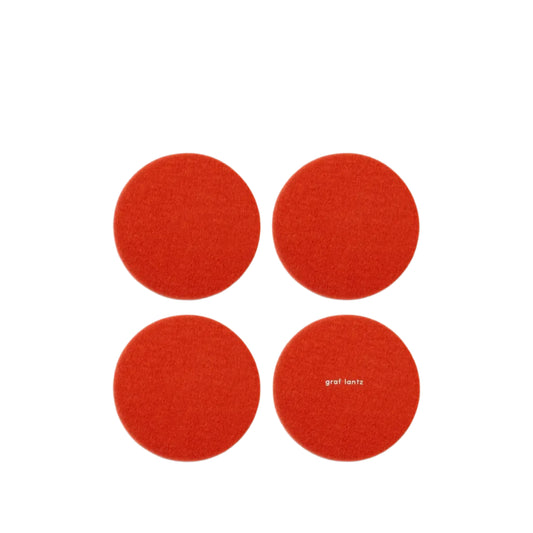 Round Felt Coasters – Orange