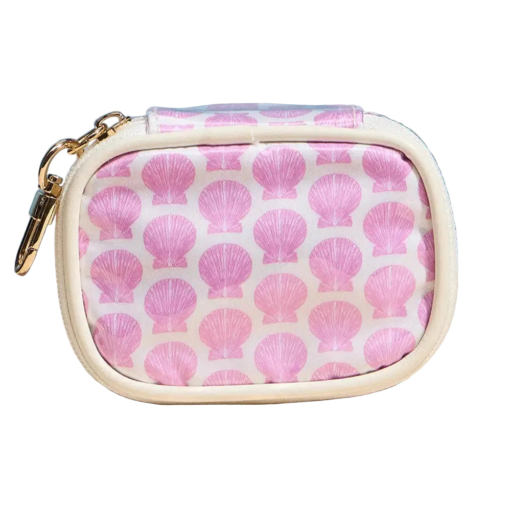 Blue Shells Keychain Pouch - Pink