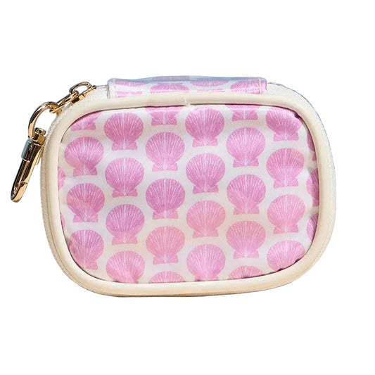 Blue Shells Keychain Pouch - Pink