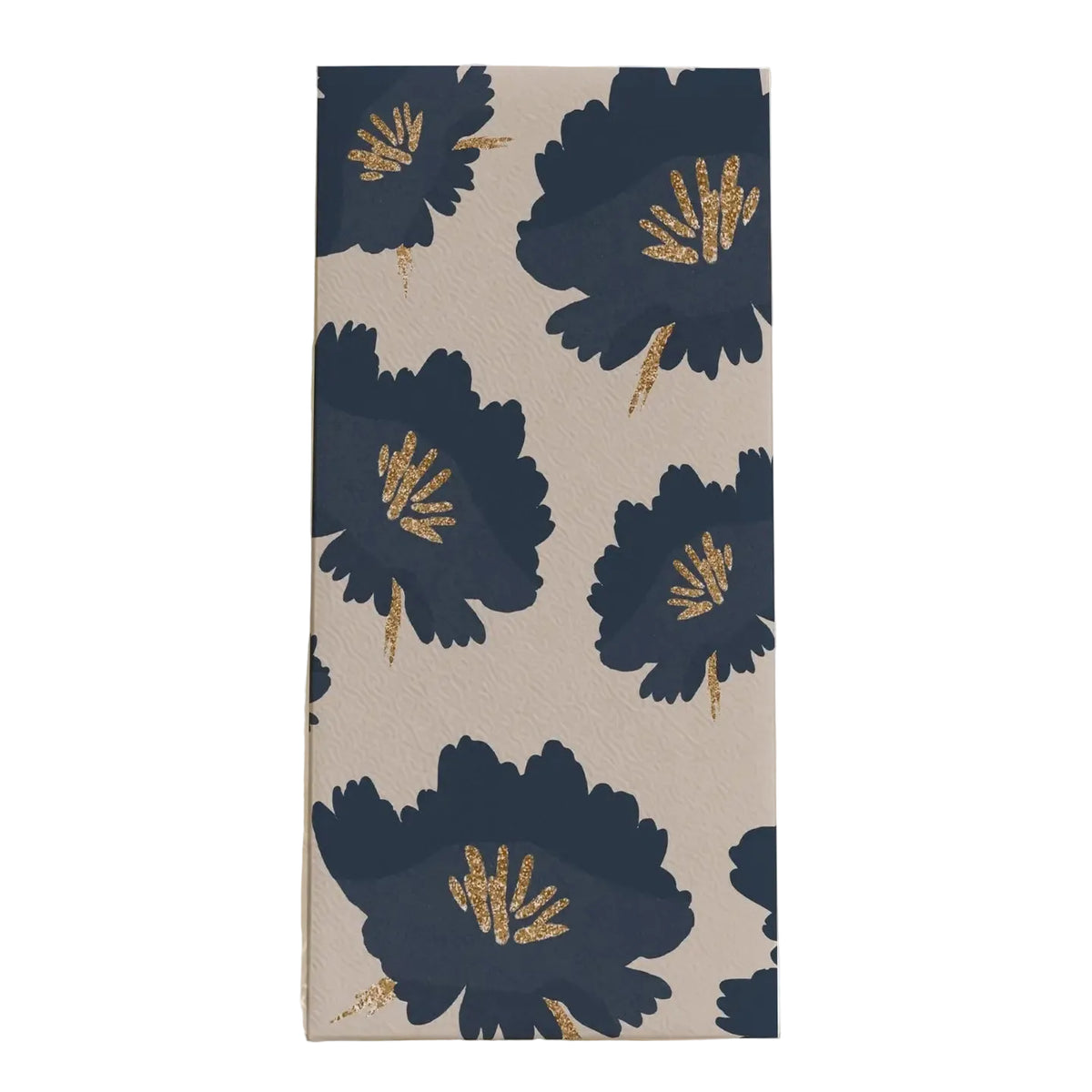 Navy Floral Guest Towel