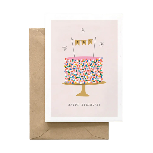 Happy Birthday Sprinkle Cake Card