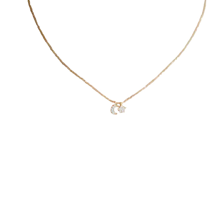 Star and Moon Necklace