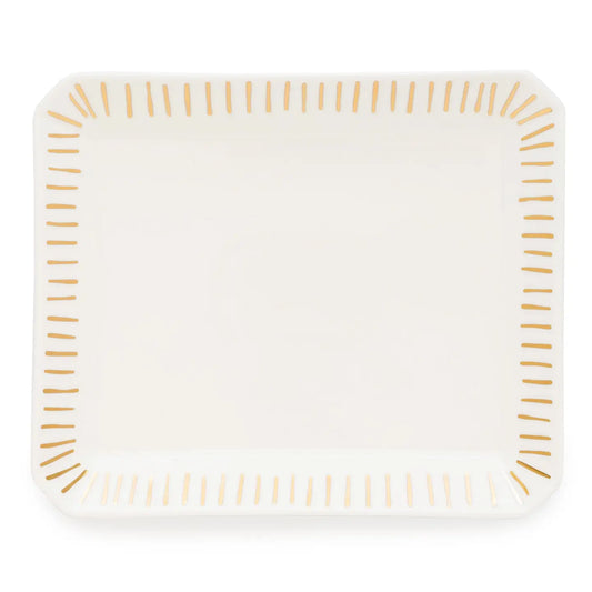 Gold Ticking Trinket Tray