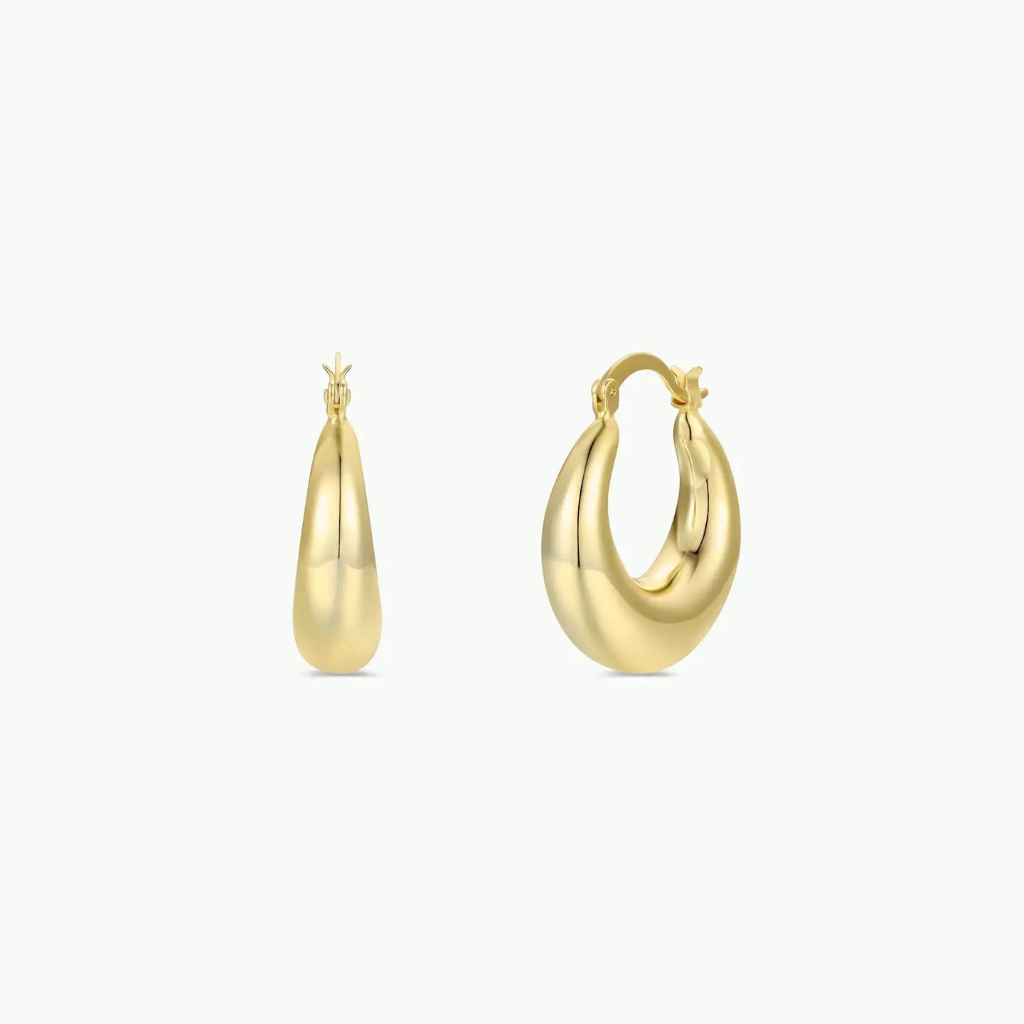 Wide Gold Hoop