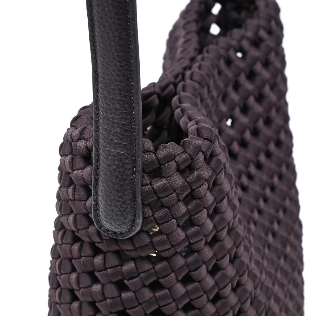 Chocolate Woven Shoulder Bag