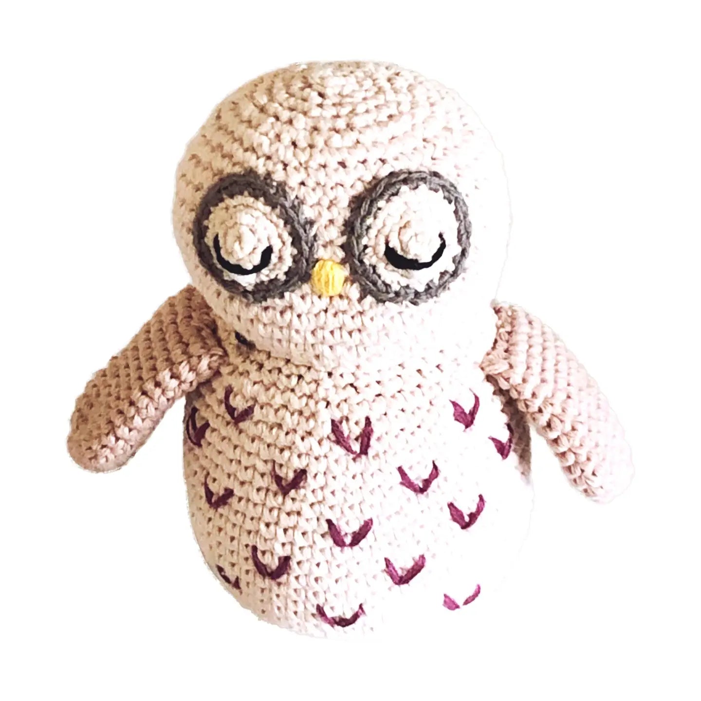 Crocheted Owl Rattle