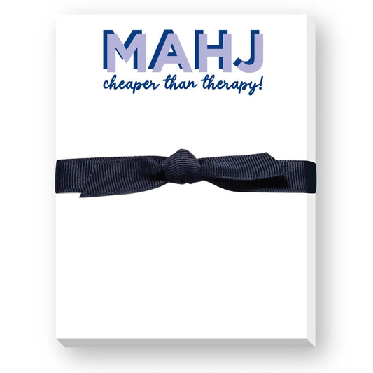 Mahj Cheaper Than Therapy Notepad