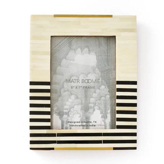 Black and White Brass Frame- 5x7