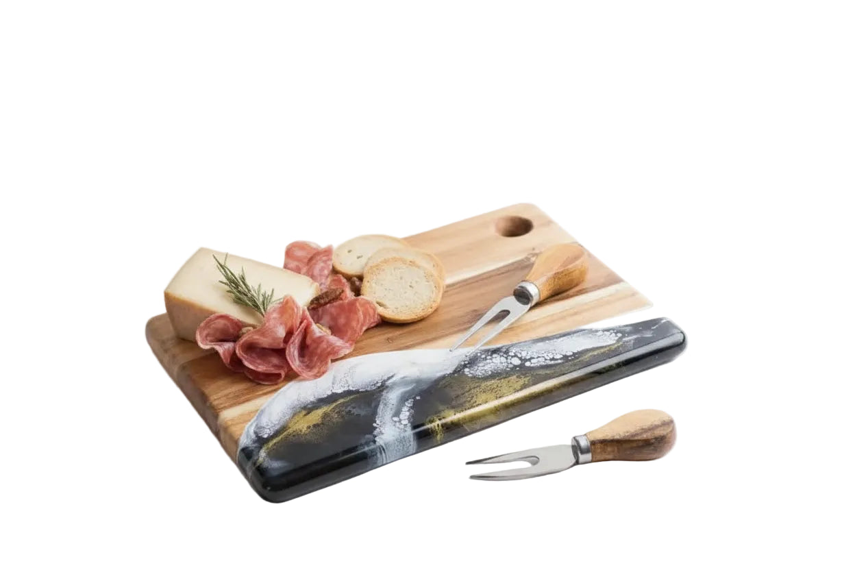 Small Cheese Board with Hole- Onyx
