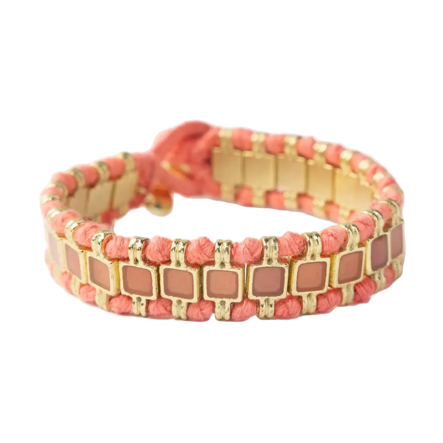 Enamel Bracelet- Coral