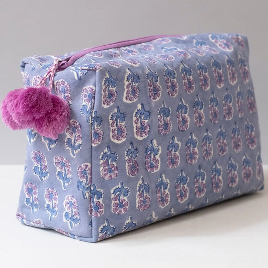 Toiletry Bag – Floral Periwinkle