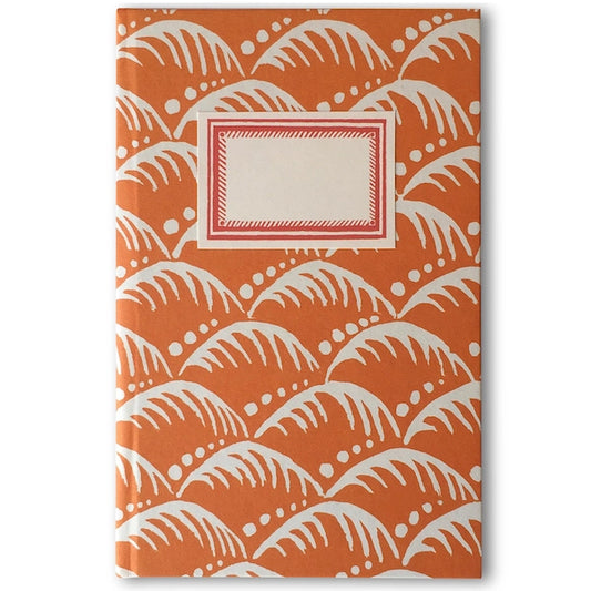 Hardback Notebook Wave Blood Orange (Lined)