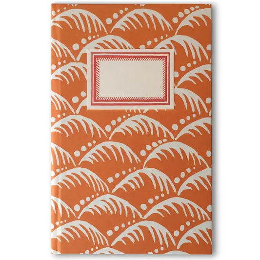 Hardback Notebook Waves Blood Orange