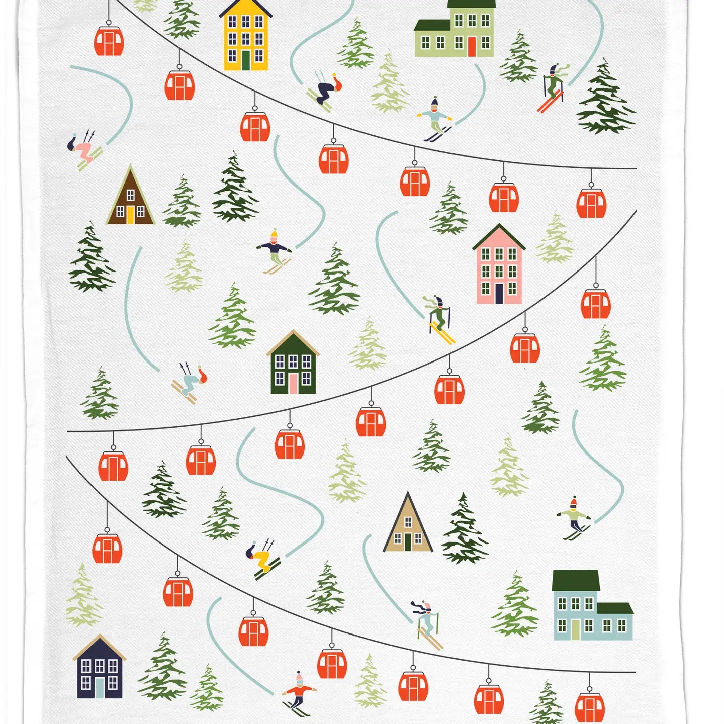 Tea Towel – Ski Village