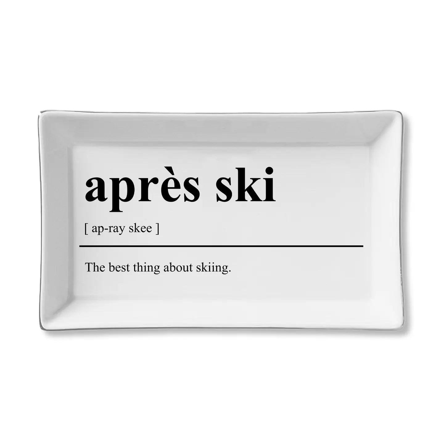 Apres Ski Ceramic Tray