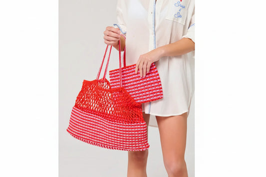 Pink and Orange Tote Bag