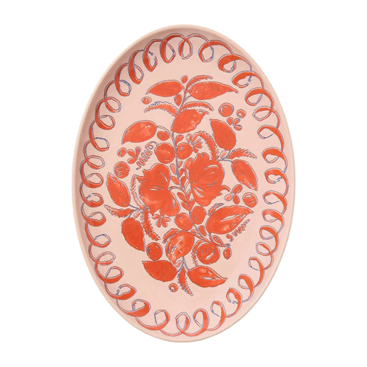 Amalfi Oval Tray - Pink