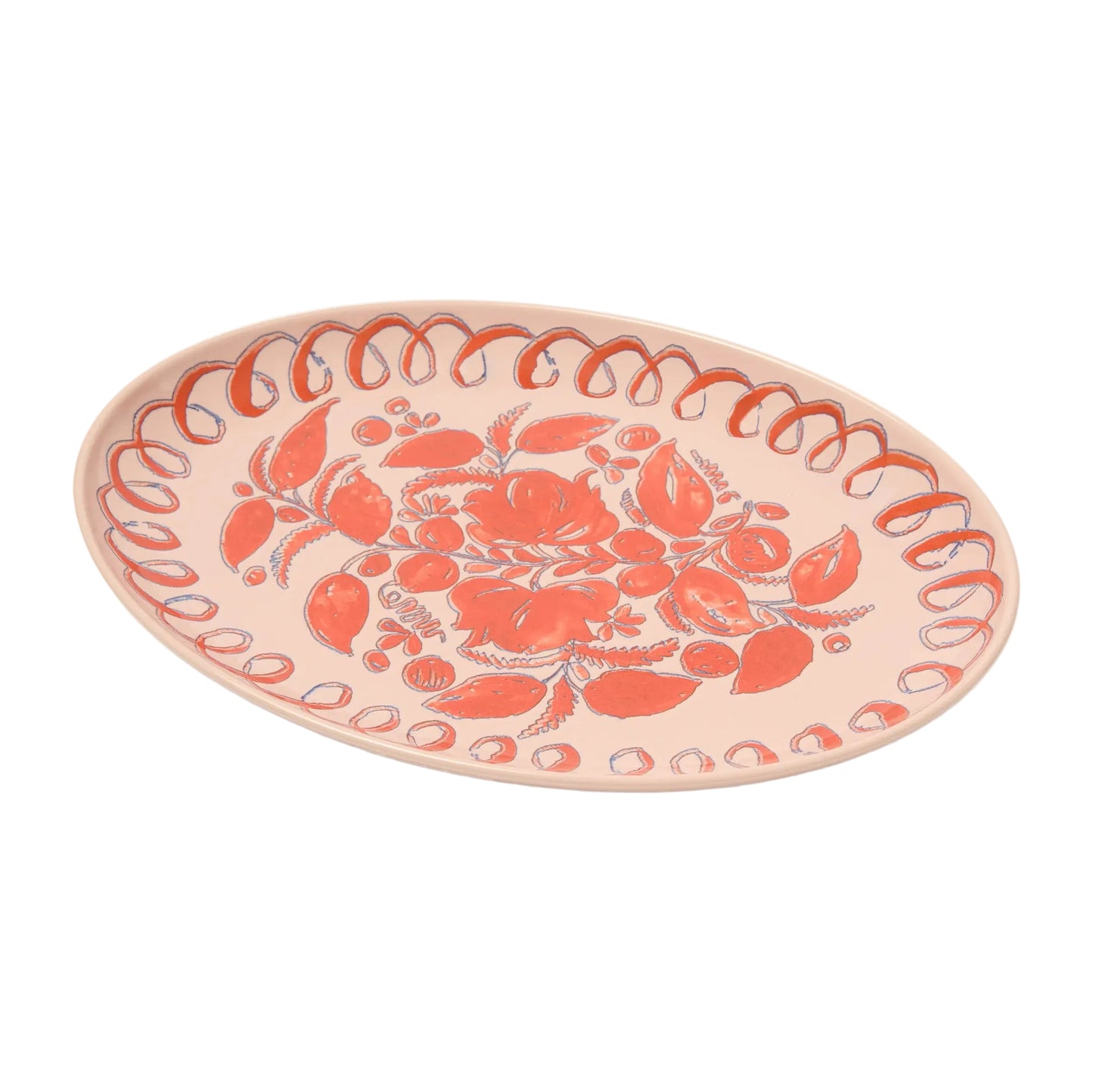 Amalfi Oval Tray - Pink