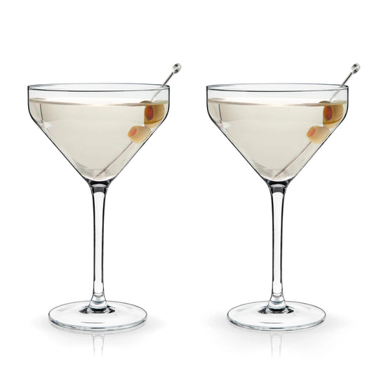 Angled Martini Glasses – Set of 2