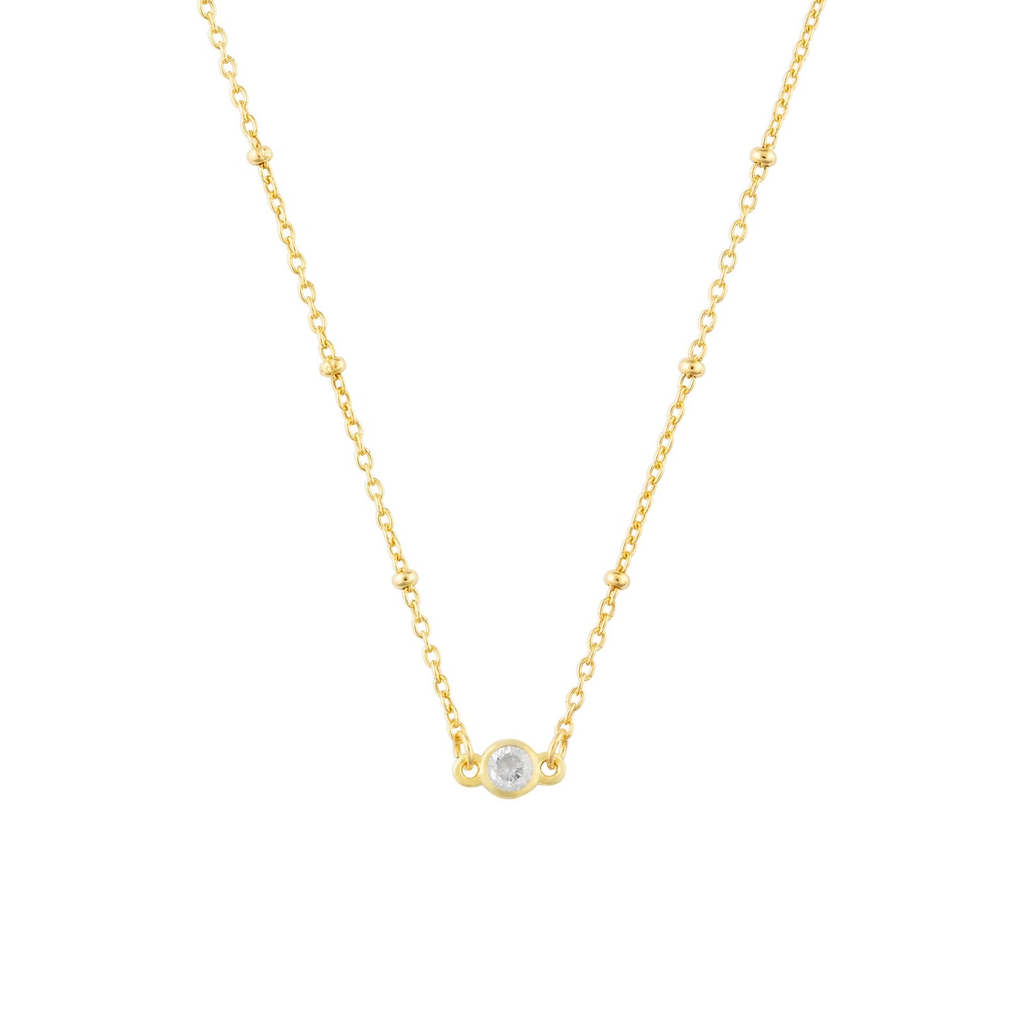 April Birthstone Necklace