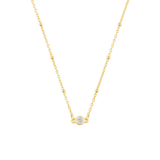 April Birthstone Necklace