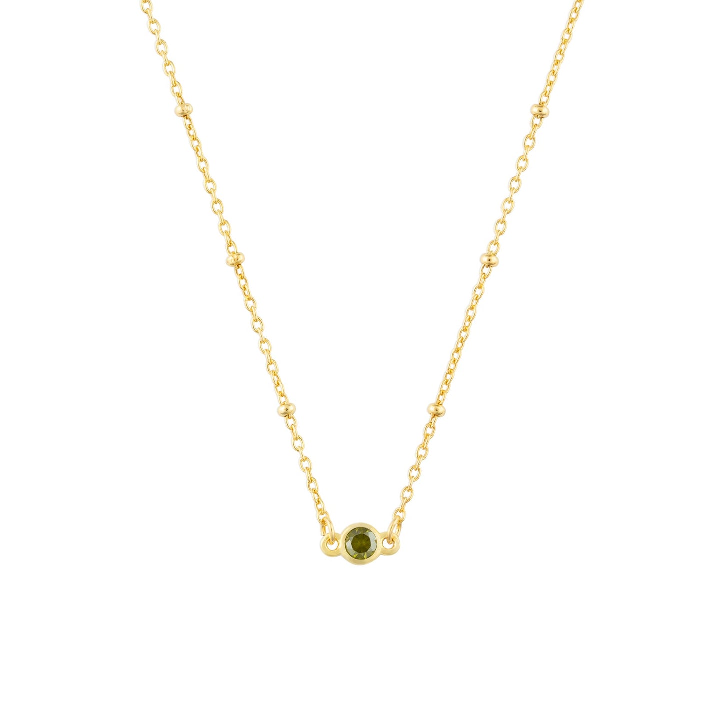 August Birthstone Necklace