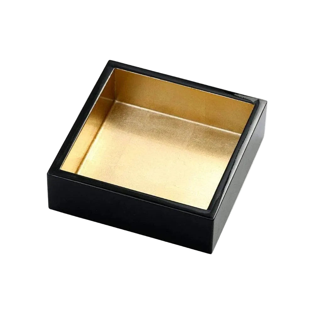 Black Lacquered Cocktail Napkin Holder
