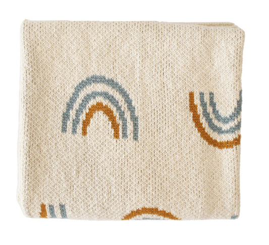 Baby Blanket – Rainbow Blue