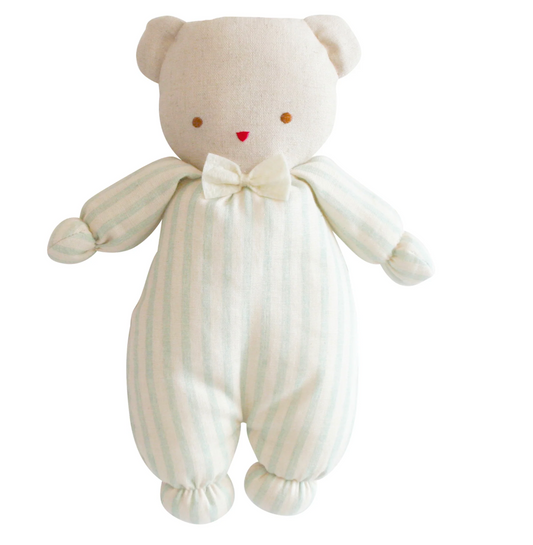 Baby Teddy – Sage Stripe