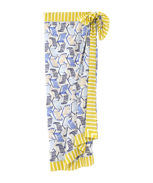 Beach Lounge Sarong - Ultramarine